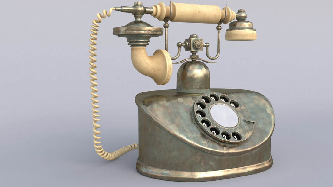 Vintage Telephone Modeling Texturing And Render
